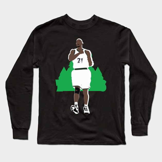 Kevin Garnett 'The Big Ticket' Minnesota Timberwolves Long Sleeve T-Shirt by Jackshun